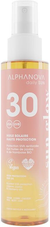 Alphanova SUN Glow HLE Spf30 125Ml 125 ml Ätherisches Öl