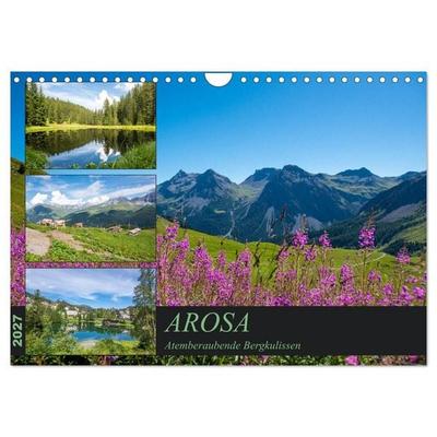 Arosa - Atemberaubende Bergkulissen (Wandkalender 2027 DIN A4 quer), CALVENDO Monatskalender