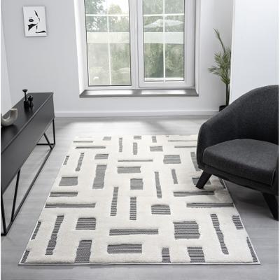 MDA Rugs Natural Collection Modern Abstract Cream Area Rug