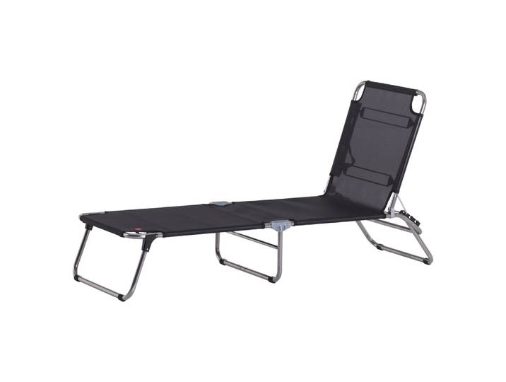 Liegestuhl Amigo, Fiam, schwarz, Textil