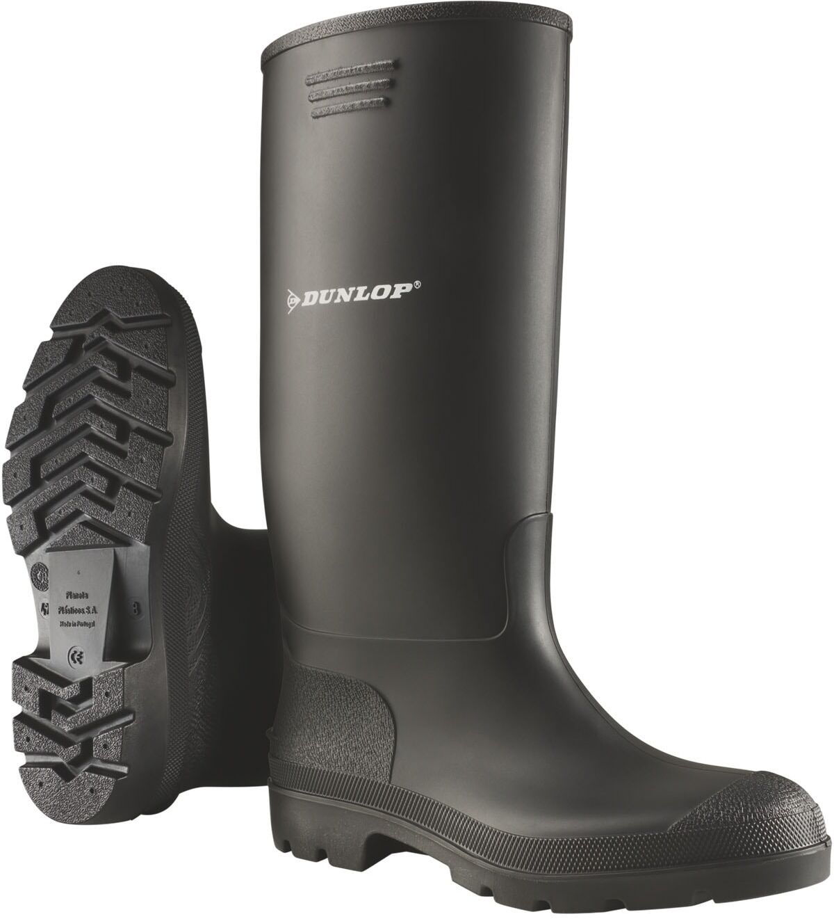Gummistiefel DUNLOP "Pricemastor", Damen, Gr. 41, schwarz, Obermaterial: 100% PVC PVC., Schuhe Gummistiefel