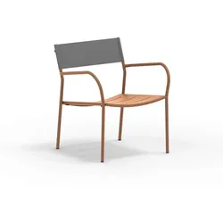 Vera Garten Loungesessel stapelbar Corten Steel