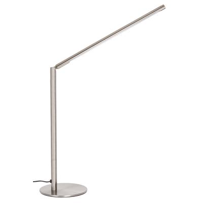 NOWA LED Tischleuchte "CARLO", silber (nickel matt), 1, 1 Stk., Leuchten, Tischlampe nickel Schreibtisch Arbeitszimmer modern, LED Tischleuchte