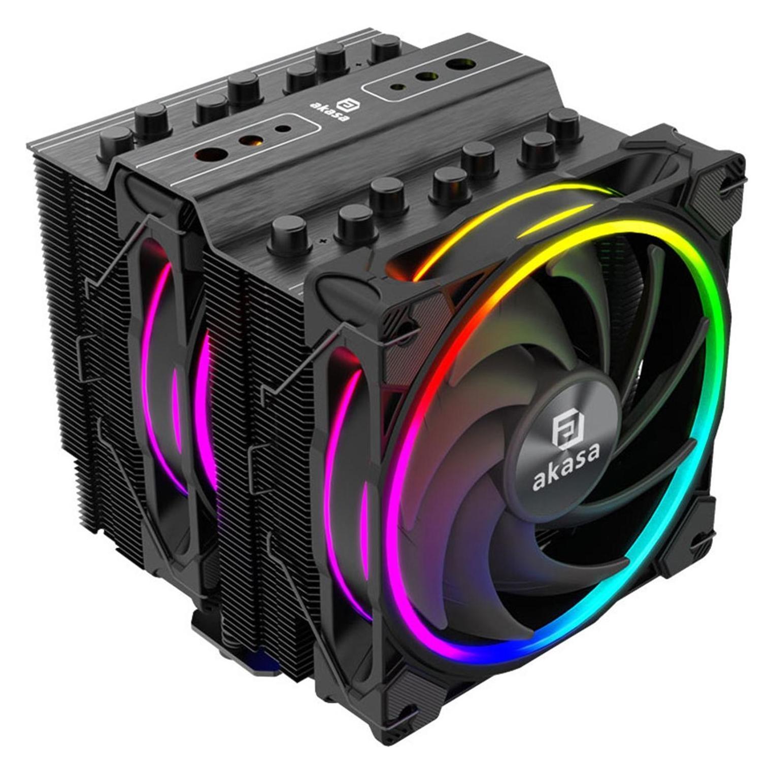 Akasa Turing Duo Pro Aluminium-Gehäuse - für Asus PN52 / PN53 / PN64, schwarz (UCFF) (A-NUC99-M1B)