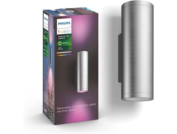 Philips Hue Appear Außen-Wandleuchte, Außenbeleuchtung, Silber