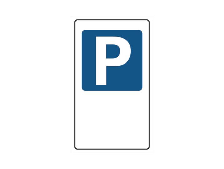 Schild P ohne Text 30 × 0.3 × 50 cm
