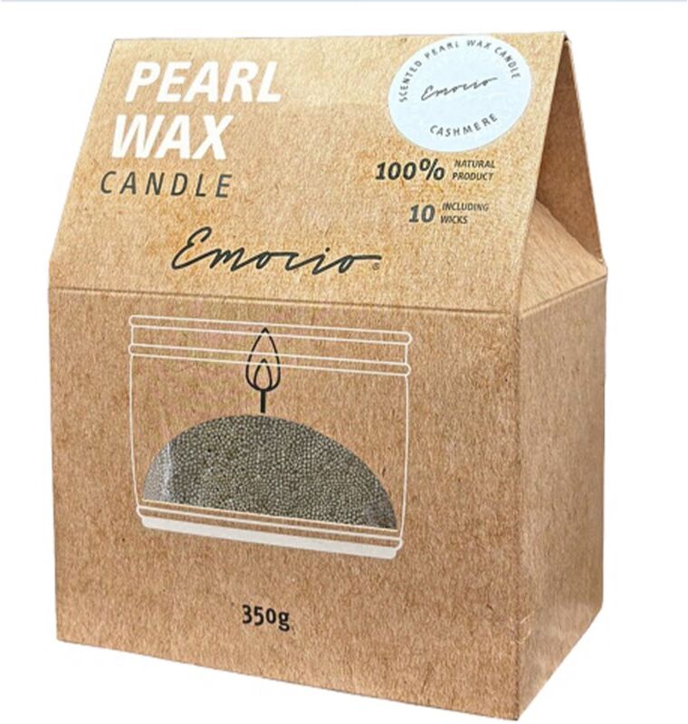 Emocio Pearl wax Cashmere Green bougie parfumée 350 g