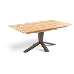 bert plantagie Esstisch mit Auszug Maxim 160/245 x 90 cm Holz Wildeiche geölt 160