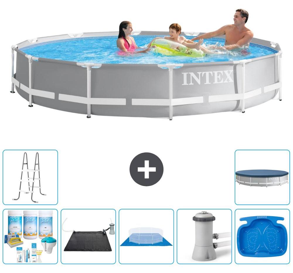 Prism Frame Pool Rund - 366x76 cm - 8-teilig S20524