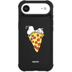 Nivocase Hülle für Apple iPhone Air Stossfeste Handyhülle NIVOmax Case Schwarz Pizza Peanuts Snoopy (Apple iPhone Air), Smartphone Hülle, Schwarz
