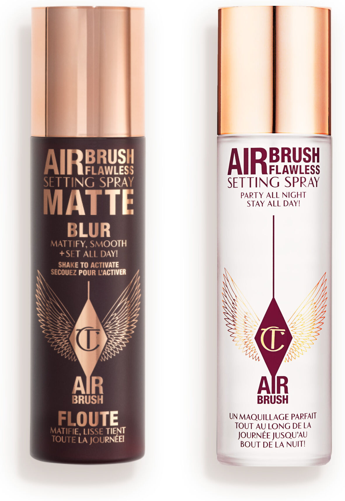 Airbrush Flawless Setting Spray Duo - Face Kit Charlotte Tilbury 9585 Airbrush Flawless Setting Spray Duo Size: