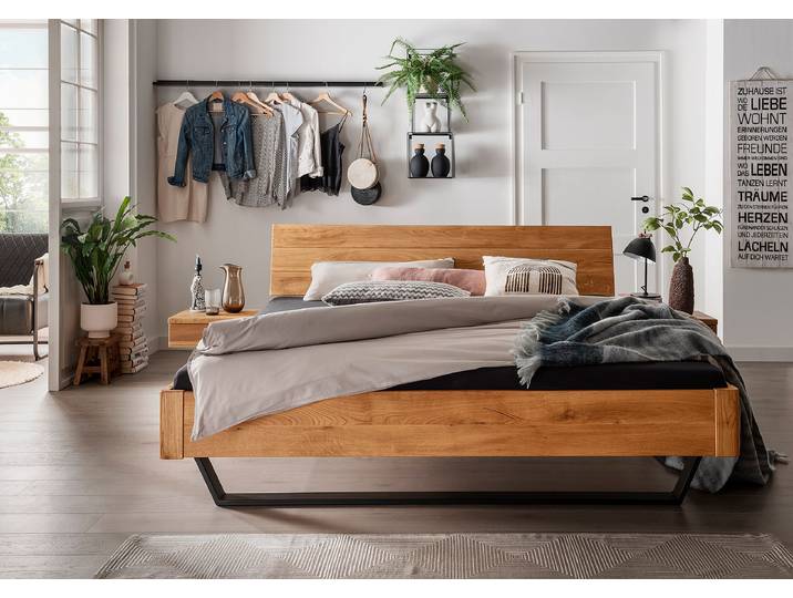Bettanlage Sayola 140 x 200cm Holz/Braun