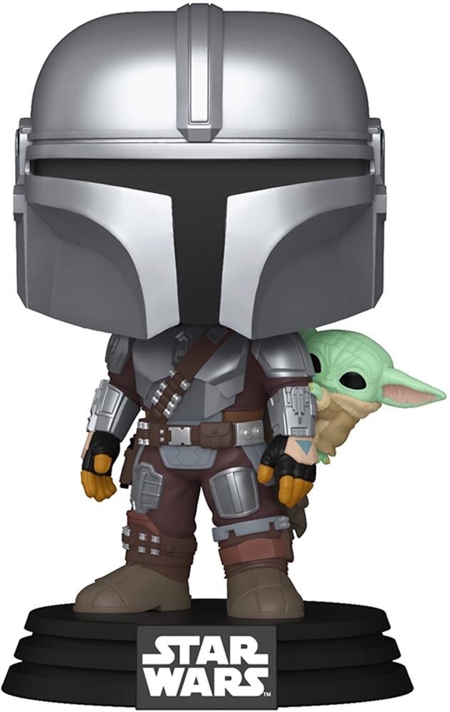 Funko Figura Pop! Vinyl Mandalorian W-Grogu Star Wars.