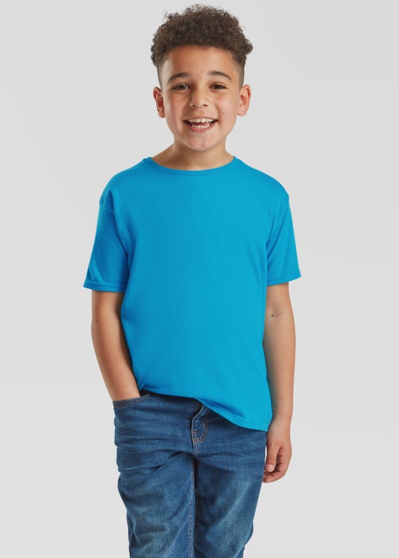 Fruit Of The Loom F130k Kids´ Iconic T Azure Blue 164