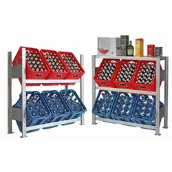 Kastenregal 100×100 cm – mit Fachboden, Anbauregal