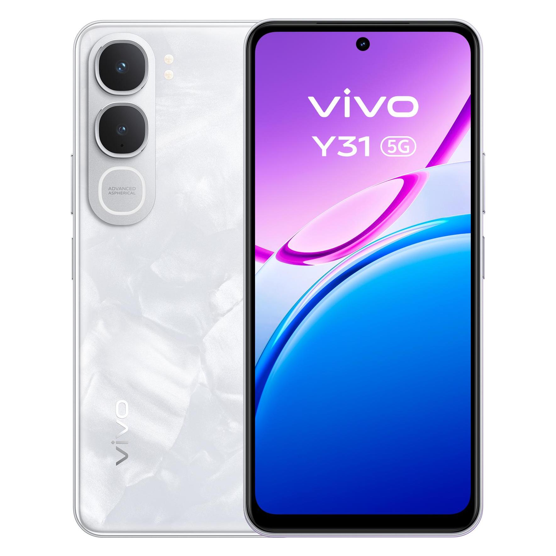 Vivo Y31 5G/6GB/256GB/Marble White (256 GB, Marble White, White, 6.72", 5G) (5672277)