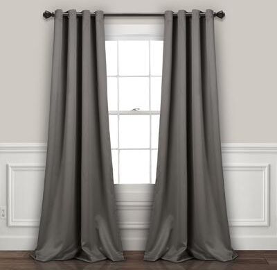 Lush Decor Insulated Grommet Blackout Curtain Panel Pair