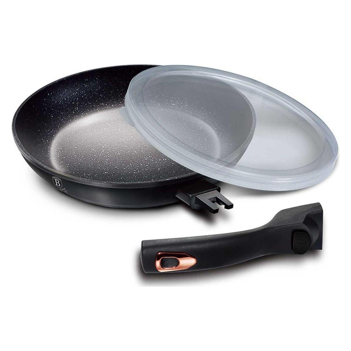 BerlingerHaus GRANITE FRY 28cm Black ROSE BH-1952 (Bratpfanne, Aluminium, 28 x 5.20 cm) (21180440)