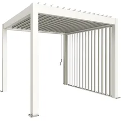 Biohort Lamellenseitenwand für Pergola für 2 m Seite, weiß