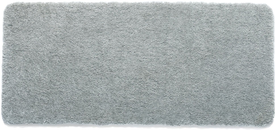 My Mat My Lux Deep Pile Silver Rug Grey Rectangle 67 x 150cm