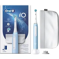 Oral-B, Elektrische Zahnbürste, iO Serie 3 Blaue Elektrische Zahnbürste + Tasche Sonderedition