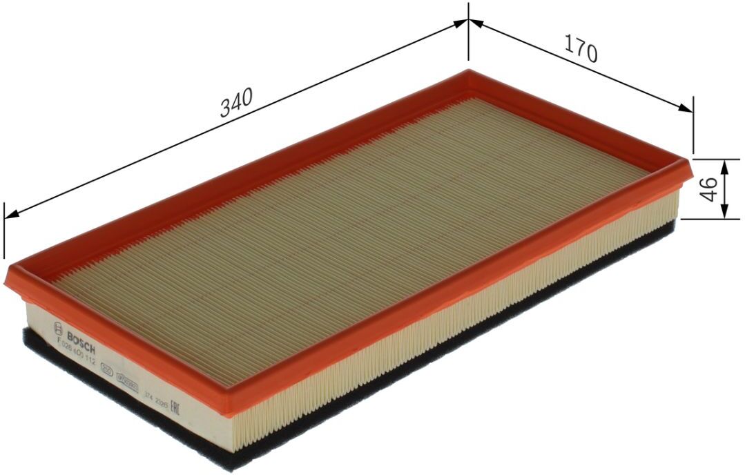 Luftfilter BOSCH F 026 400 112