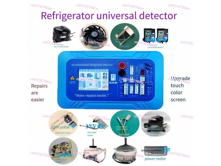 Détecteur de conversion de fréquence de réfrigérateur, carte de conversion de fréquence de compresseur, amortisseur de ventilateur, électrovanne, vanne électrique, M