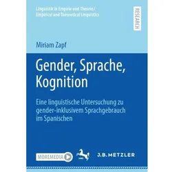 Zapf:Gender, Sprache, Kognition, Sachbücher von Miriam Zapf