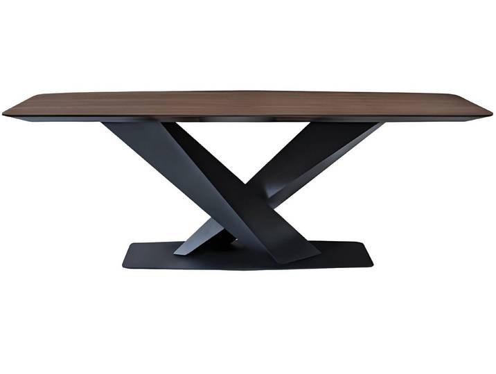 Xlmoebel Esstisch Brauner Esstisch im modernen Luxus-Design aus hochwertigen Materialien (Esstisch, 1-St., Esstisch), Hergestellt in Europa