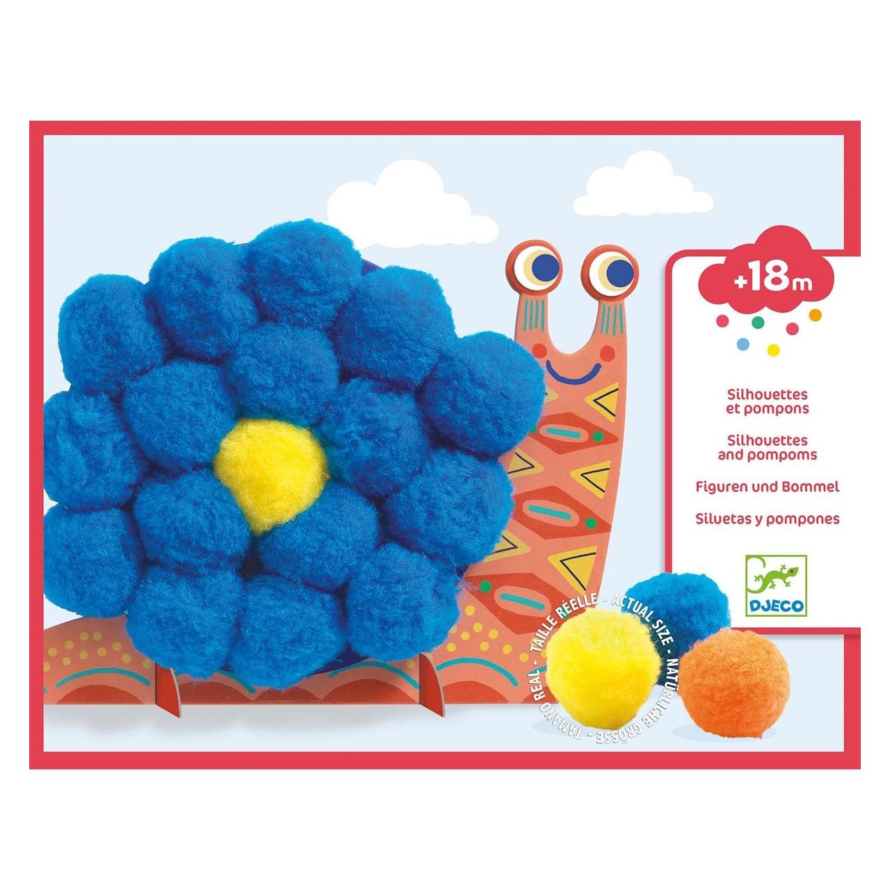 Djeco Grosse Pompons Collagen Schnecke (DJ09871)