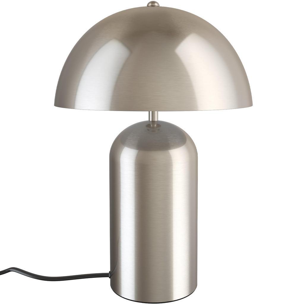 tectake Retro-Tischlampe, Nickel, Metall, 25x37x25 cm, CE, Lampen & Leuchten, LED Beleuchtung, LED-Tischleuchten