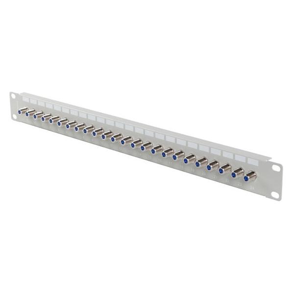 Lanberg Patch panel 24 ports 19 inches Type F grey (PPRF-R624-S)