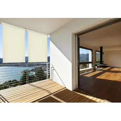 Hecht Sonnenschutz Außen/Balkonrollo 100x230cm creme