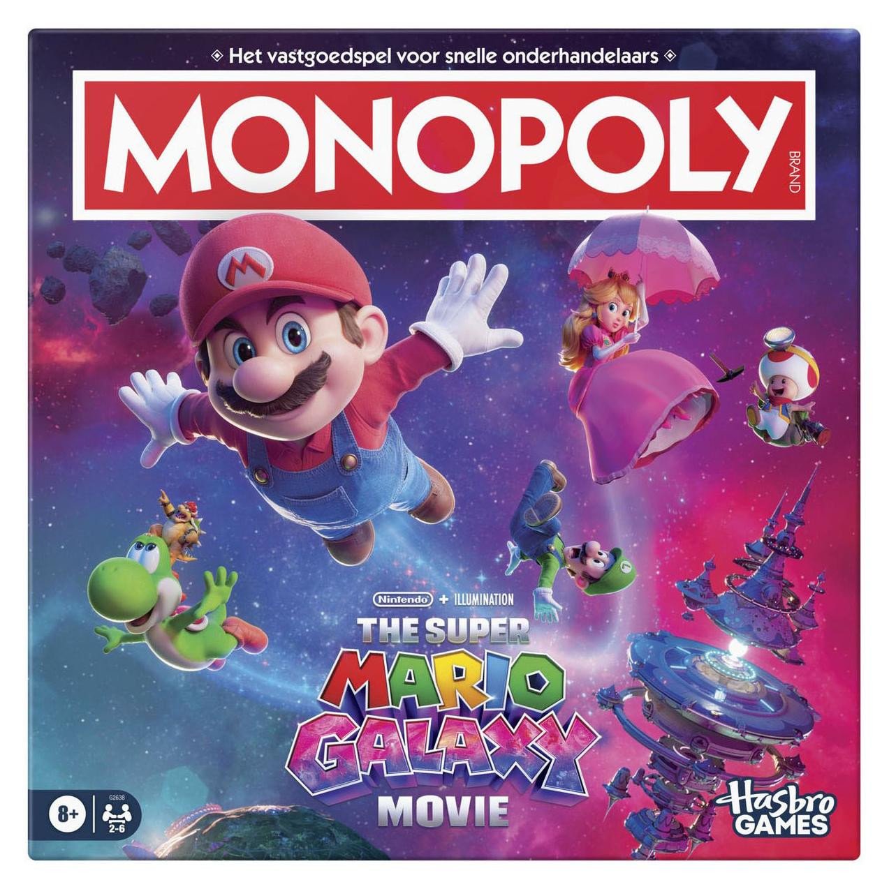 Hasbro Gaming Monopoly Super Mario Galaxy Film Editie, vanaf 8 jaar