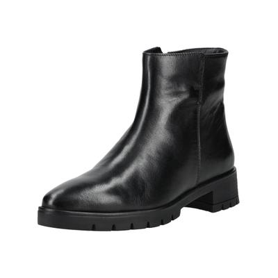 Stiefelette ARA "Ara Stiefelette Leder", Damen, Gr. 38, schwarz (schwarz lack), Leder, Schuhe Stiefelette