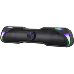 Defender Soundbar Z7 6W LED USB (6 W, 2.0 Kanal), Soundbar, Schwarz