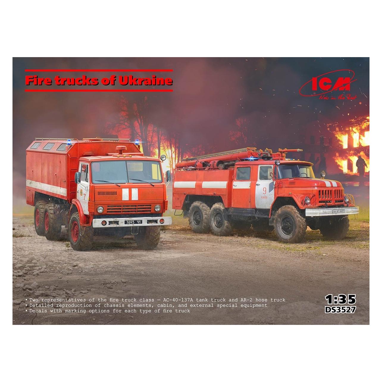 ICM Kit Modello Veicoli Antincendio Ucraini (DS3527)