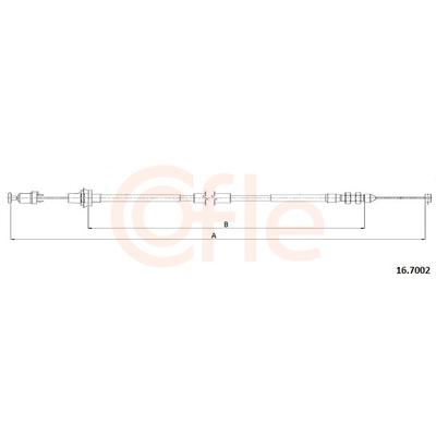 COFLE Gaszug 167002 für TOYOTA