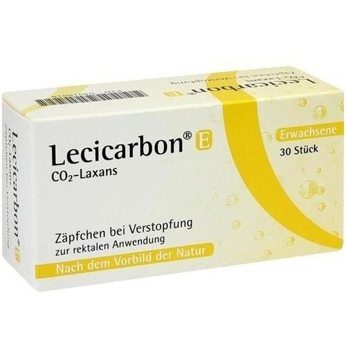 Lecicarbon E CO2 Laxans Erwachsenensuppositorien 30 St Erwachsenen-Suppositorien