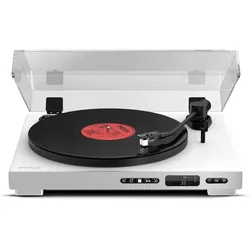 Mixx Analog Plus 2-in-1 Plattenspieler und CD-Player (Vollautomatisch), Plattenspieler, Weiss