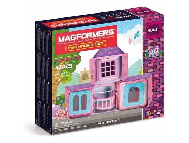 MAGFORMERS Mini-Haus Set 42 Teile Spielbausteine, (Packung)