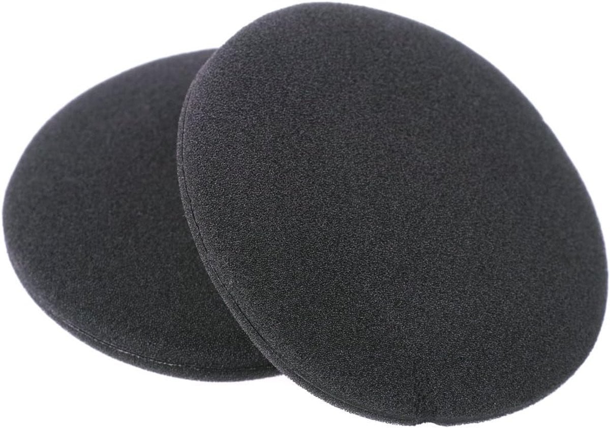 2 Universele vervangende schuimkussens voor hoofdtelefoon, diameter: 75 mm