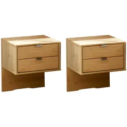 Linea Natura Nachtkonsolen-Paar CARDIFF - B/H/T ca. 40.00x48.00x43.00