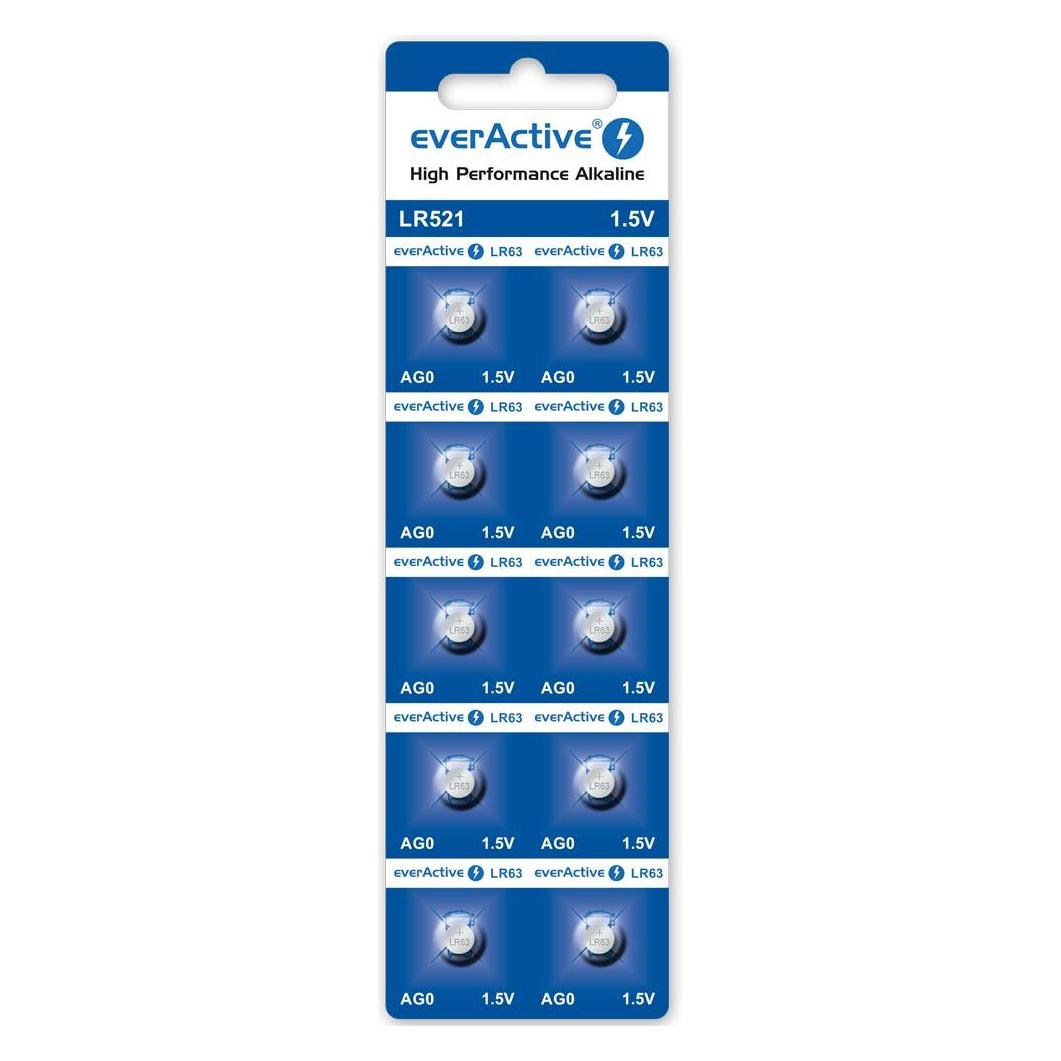 Everactive LR521 (LR63) - 10 Knopfzellen (10 Stk., LR 63) (HGP19985)
