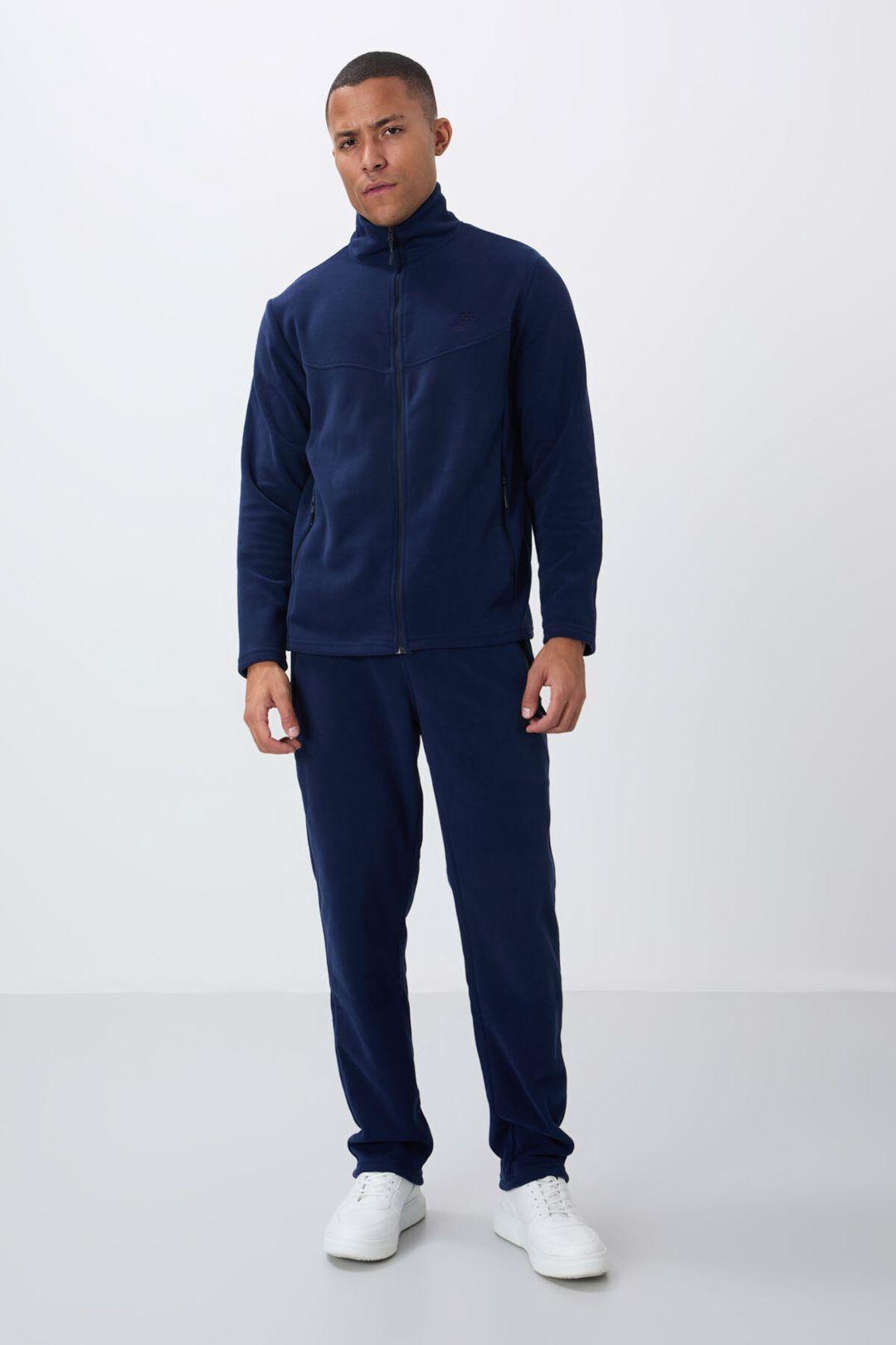 Herren Reißverschluss Sweatshirt und Hosen Set