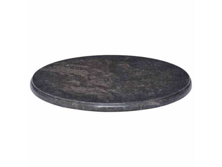 GHVBNMF Tischplatte Rund Ø50 cm Marmor Schwarz Ersatzplatte Beistelltisch Runde Natursteinplatte für Wohnzimmer und Garten: Pflegeleichte Oberfläche mit einzigartiger natürlicher Maserung.