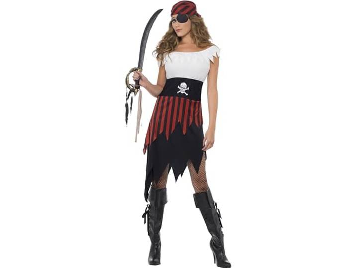 Fancy Dress Pirate Wench Costume (L)
