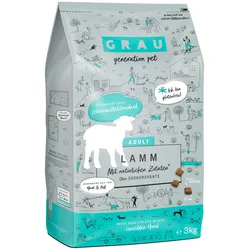 grau Lamm Hund Hundetrockenfutter 3 Kilogramm