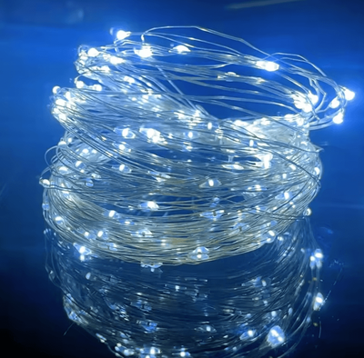 Inspire Curations 5M Battery Operated Waterproof Copper Wire Fairy Lights white 1m