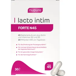 Lacto Intim Forte N45 + Biotin + Vitamin B2 und B3 30 ST